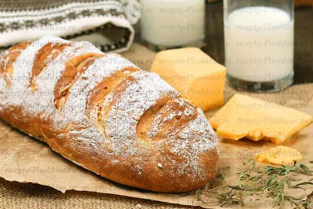хлеб на кефире без дрожжей в духовке