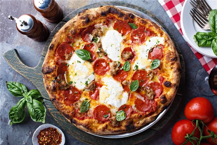 Итальянская пицца с рикоттой