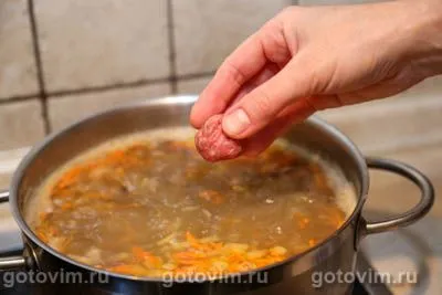Суп с чечевицей и фрикадельками, Шаг 07