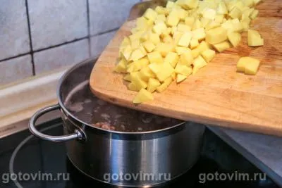Суп с чечевицей и фрикадельками, Шаг 03