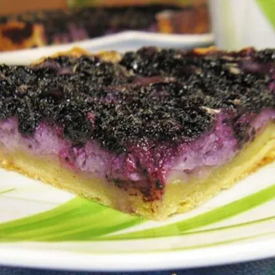 Финский пирог с черникой - рецепт с фото