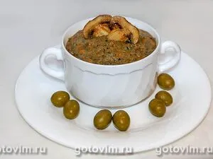 Постный грибной паштет с оливками