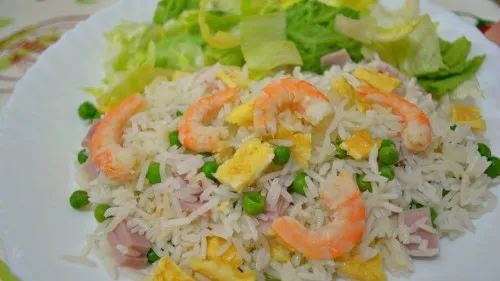 Испанский салат - Еnsalada de arroz tres delicias!