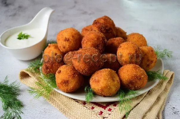 картофельные шарики из пюре