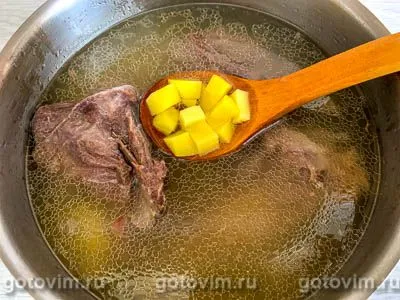 Гречневый суп с говядиной, Шаг 04