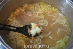 гречневый суп с говядиной