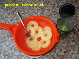 Филе индейки в духовке: ананас извлечь из сиропа