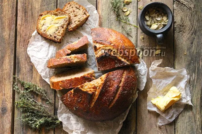 Фото Цельнозерновой хлеб на натуральной закваске