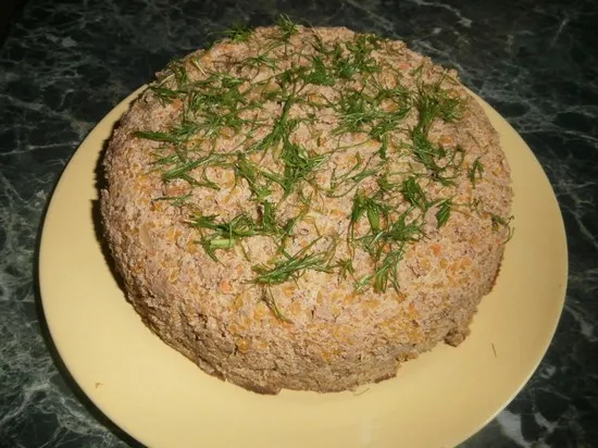 печеночная запеканка с рисом в духовке