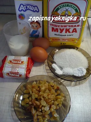 Кекс с изюмом фото рецепт для хлебопечки духовки мультиварки