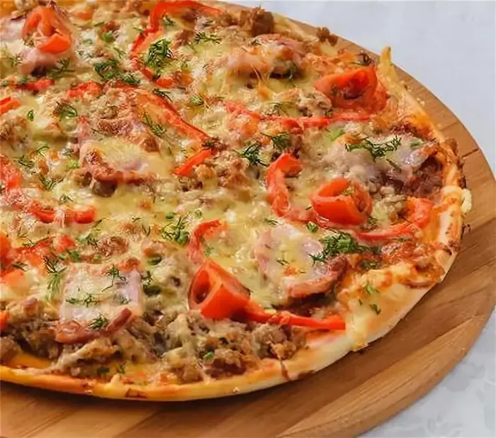 Пицца с овощами фото