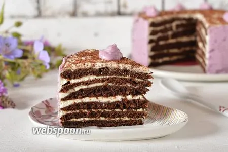 Фото рецепта Шоколадный торт на сковороде