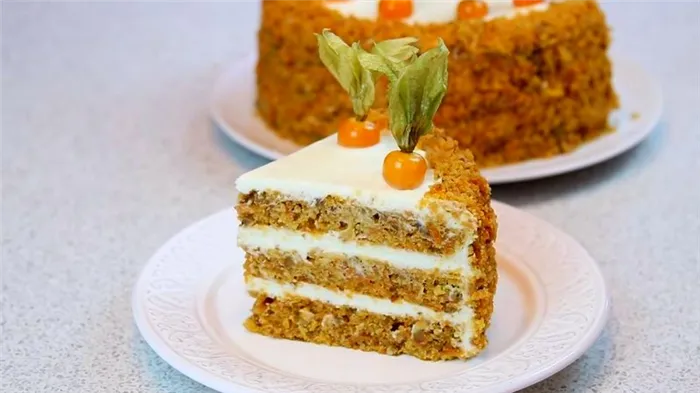 Морковный торт рецепт
