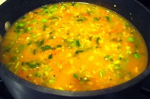 Суп с овсянкой и овощами
