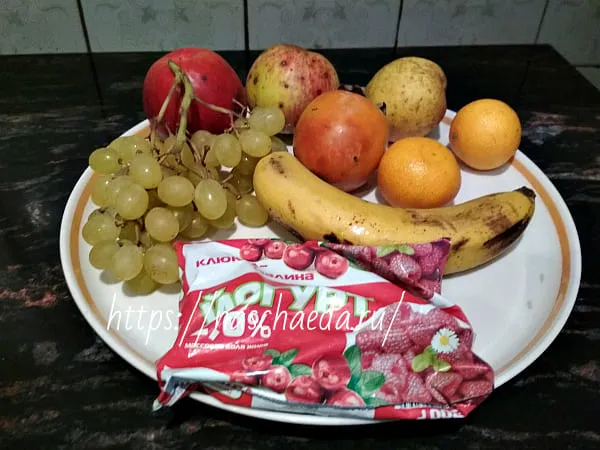 ингредиенты для фруктового салата