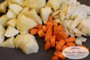 Нарезать овощи