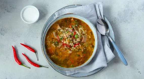 Домашний суп харчо из говядины, как его готовят в Грузии