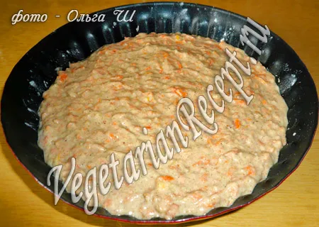рецепт морковного (тыквенного) пирога без яиц