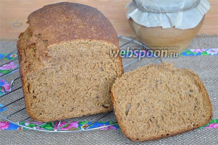 Фото Бородинский хлеб в хлебопечи