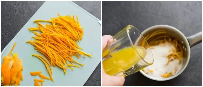 Цедра с апельсиновым соком