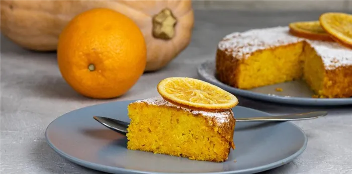Тыквенный пирог с апельсином фото - 1