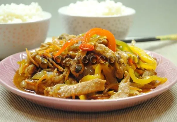 мясо веревочкой по китайски рецепт с фото