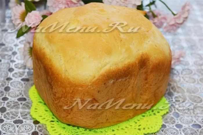 Бездрожжевой хлеб в хлебопечке