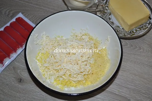 Закуска рафаэлло из крабовых палочек рецепт