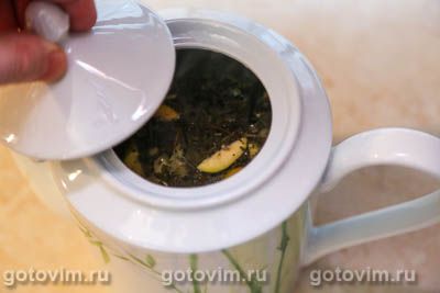 Чай зеленый с фейхоа, Шаг 06