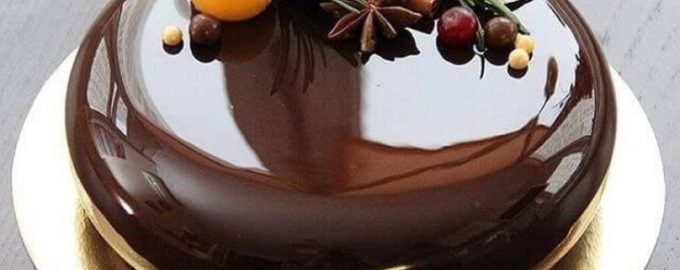 шоколадная зеркальная глазурь для торта