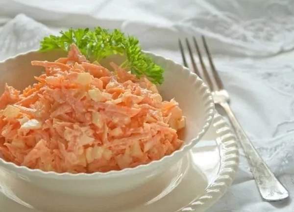 Еврейский салат с морковью 