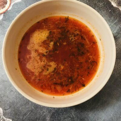 Красный борщ без мяса и капусты - рецепт с фото