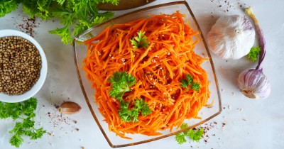 Морковь по корейски домашняя с приправой