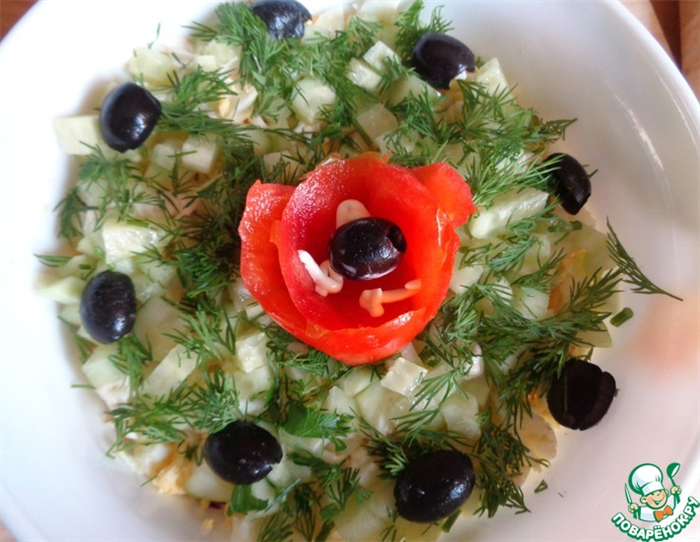 Рецепт: Слоёный салат с иваси