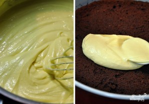 Шоколадный торт с заварным кремом - фото шаг 8