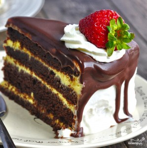 Шоколадный торт с заварным кремом - фото шаг 12