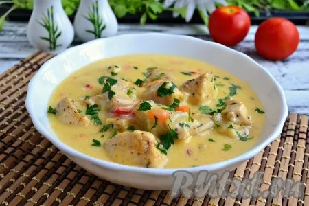 Куриное филе в духовке с сыром и сметаной рецепты приготовления