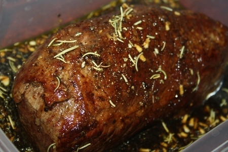 Roast beef marinade medium rare (ростбиф слабой прожарки в маринаде): шаг 13