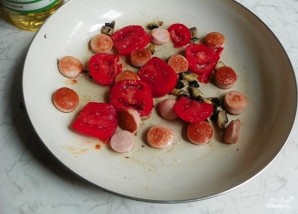 Омлет с грибами и помидорами - фото шаг 3