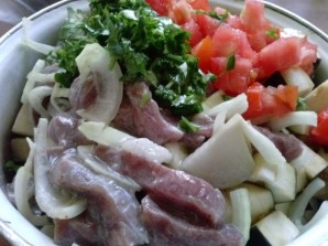 Рецепт мяса с овощами в рукаве - фото шаг 9