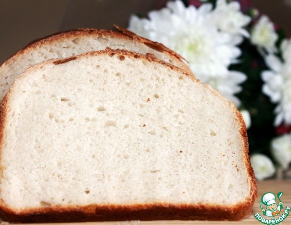 Белый хлеб на закваске без дрожжей