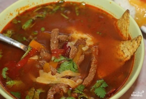 Мексиканский фасолевый суп