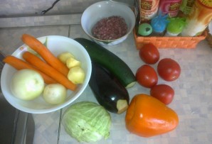 Рагу с фаршем и овощами - фото шаг 1