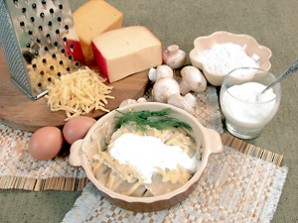 Равиоли с сыром и грибами - фото шаг 1