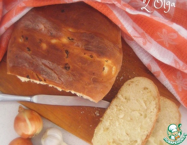 Луковый хлеб на сыворотке