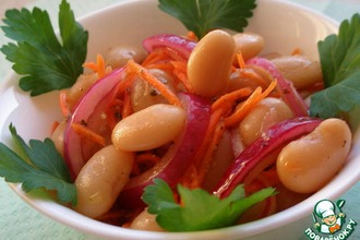 Рецепт: Салат из фасоли в азиатском стиле