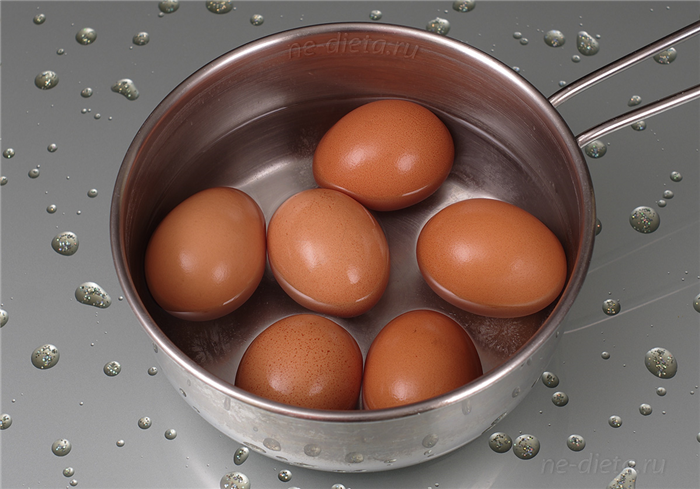 Яйца отварить вкрутую