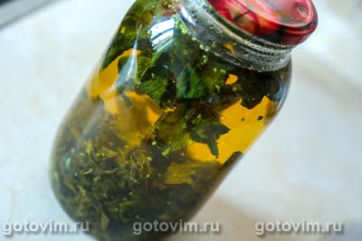 Холодный зеленый чай с мятой и лаймом, Шаг 04