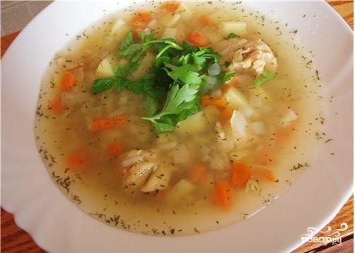 Суп рыбный с рисом