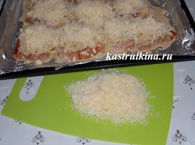 посыпать мясо сыром